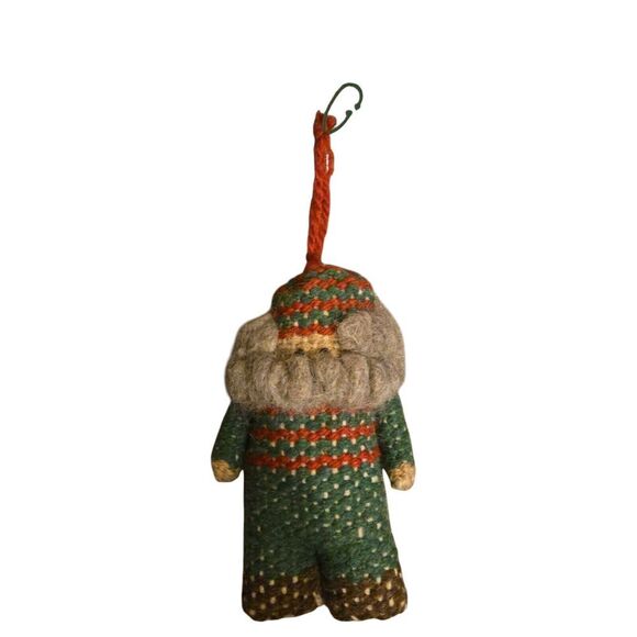 Particular People Bearded Elf Fabric Sandra L Schepper Christmas Holiday 1984 - Picture 1 of 4